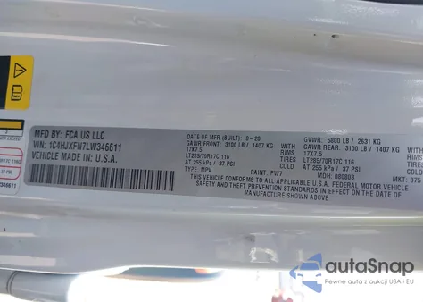 2020 Jeep Wrangler Unlimited Rubicon Recon 4X4 from USA, damaged, VIN 1C4HJXFN7LW346611